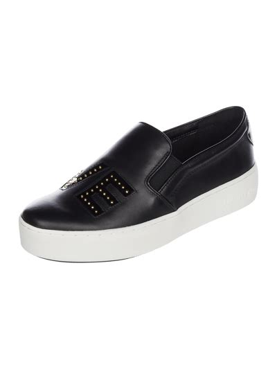 michael michael kors slip-on-sneaker trent aus leder mit love-schriftzug|Trent Logo Slip.